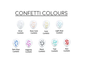 11 Inch Confetti Balloons – Uninflated