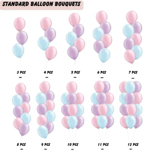 (Create Your Own) Helium Balloon Bouquets - Standard colours