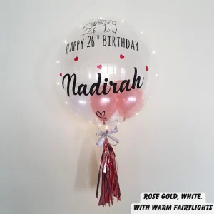 24 Inch Personalised Clear Bubble Balloon