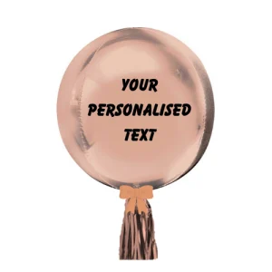 Personalised 16 Inch Orbz balloons - Rose Gold