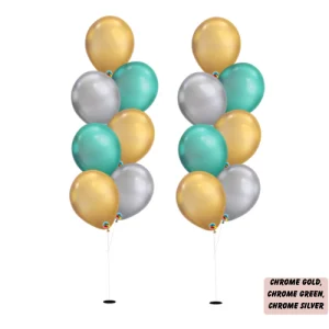 Gold & Green & Silver