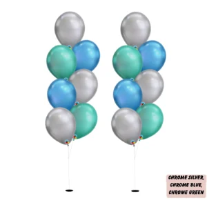 Silver & Blue & Green