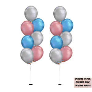 Silver & Blue & Pink