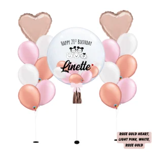 Rose Gold & Pink & White