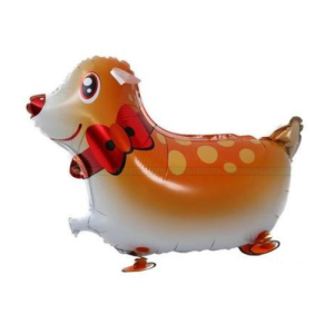 Walking Pet Animal Balloon - Orange Deer