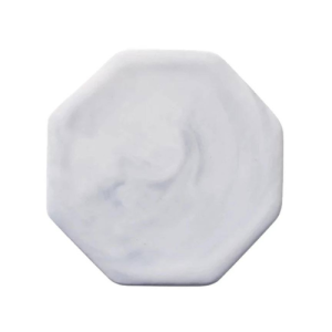 Personalised/Plain Marble Coasters - Hexagon Grey