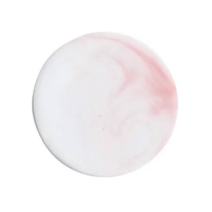 Personalised/Plain Marble Coasters - Circle Pink
